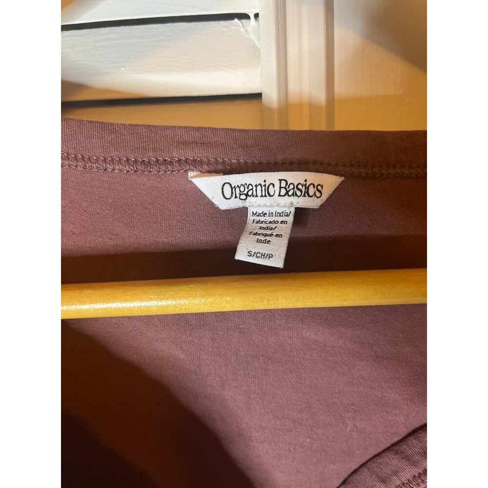 organic basics Henley Long-Sleeve crop Tee - Picture 4 of 7